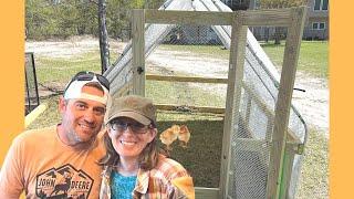 Building the John Suscovich chicken tractor!