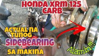 Honda XRM 125 CARB Actual na Tunog SIDEBEARING/CONNECTING ROD sa Makina p1 dismantle .Alamin.