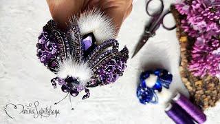 🪲 How to make a beaded brooch "Beetle" (master class)