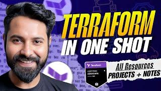 Terraform In One Shot | 3 Live DevOps Projects with Notes (Hindi)