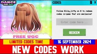 *NEW CODES* Dance for UGC ROBLOX | Expires in 19 Hours! | 09/16/2024