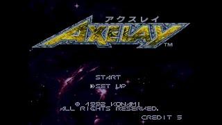 Axelay (アクスレイ). [Super Famicom]. 1CC. HARD. No Death. 60Fps.