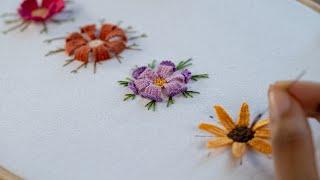 How to Embroider Picot Stitch Flowers: Step-by-Step