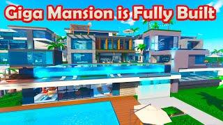 Giga Mansion is Fully Built in Roblox Giga Mansion Tycoon