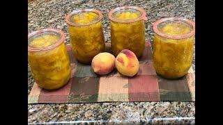 Water Bath Canning Peach Pie Filling in Weck Jars