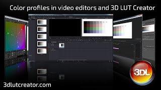 Color Profiles in Video Editors and 3D LUT Creator