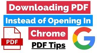 How To Download PDF File Without Opening | How To Download PDF instead of opening in browser Chrome.