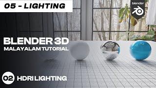 Blender 3D Malayalam Tutorial | 02 - HDRI Lighting