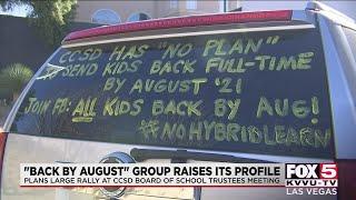 'All Kids Back By August' group fights CCSD's hybrid learning plans