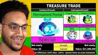 Trading PERMANENT Natural Blox Fruits for 24 Hours!