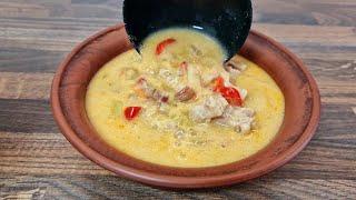 Delicious soup, white chorba! Bean Soup I cook every day!