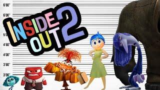 All Emotions in Inside Out 2 | And Size Comparison