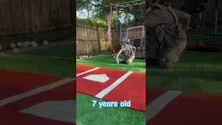 7 years old catching. Putting in work!! @ARiAbyX @AllStarSportsVids #tiktok #baseball #catcher