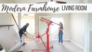 Modern Farmhouse Living Room Makeover | Part 1