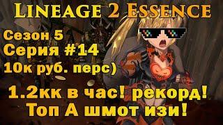 Выживание за Гнома #14 НОВЫЕ ВЕРШИНЫ 1.2кк в час, идем к 2кк, беру топ А шмотки в Lineage 2 Essence