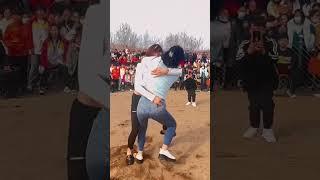 Two beauties wrestling funny fighting each other girl vs girl fight kushti wrestling