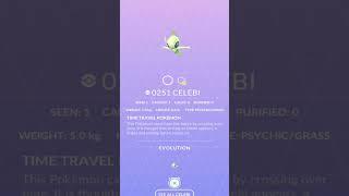 Pokedex: Pokemon GO-Celebi