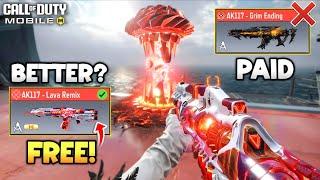Is the Free Mythic AK117 - Lava Remix is better than the Paid one!