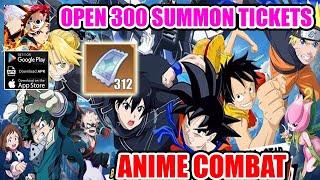 Anime Combat Gameplay - Open 300 Summon Tickets get SSR+ | Allstar Alliance