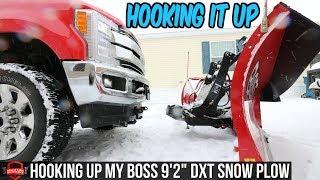 How To Hook Up A Snow Plow - Connecting My BOSS DXT Snow Plow To My Truck