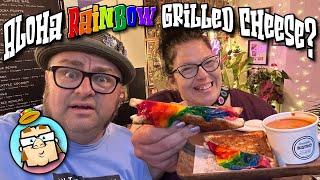 Aloha Rainbow Grilled Cheese! - Bishop Museum - Punchbowl Crater - King Kamehameha Celebration