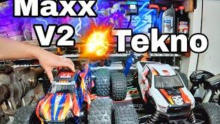 Traxxas Maxx V2 Vs Tekno MT 410