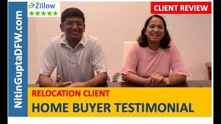 Dallas Relocation Expert - Frisco  New Home Buyer Review Customer Testimonial