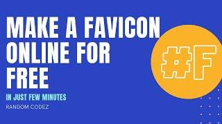 Make a favicon online for free