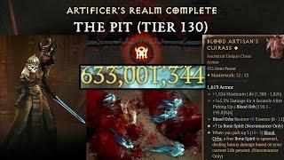 Pit 130 - Season 5 - Spirit Wave Necromancer - Diablo IV