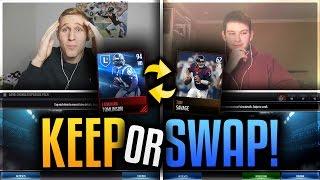 KEEP OR SWAP! Vs. Justabro! Madden Mobile 17