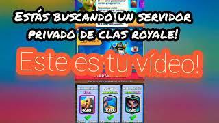 SERVIDOR PRIVADO *CLASH ROYALE* #SERVER #SERVIDOR #SUPERCELL #HACK