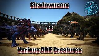 Genesis 2 Shadowmane vs. Various ARK Creatures | ARK Dino Mass Battle 