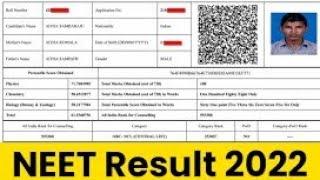 Neet UG Result OUT  Live Checking 2022 |