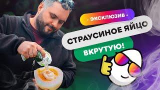  ЯЙЦО СТРАУСА ВКРУТУЮ  | Как сварить страусиное яйцо?