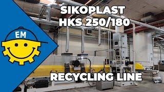 SIKOPLAST HKS 250-180 | High Output Recycling line | For sale by Euro Machinery