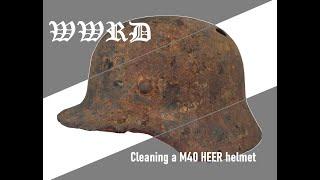 M40 German helmet preservation World War 2