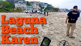 Police Activity at the Famous Laguna Karen Beach • Metal Detecting