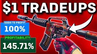 The MOST PROFITABLE CS2 Trade Ups UNDER $1! (NO RISK)