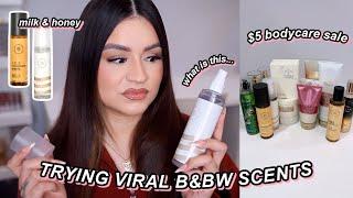 $5 BATH & BODY WORKS SALE HAUL | VIRAL MILK & HONEY MISTS  + BODY OILS & MORE