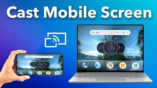 Share mobile screen to laptop or PC via USB || USB screen share || Game share on laptop