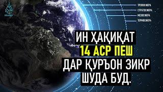 Ин ҳақиқат 14 аср пеш дар Қуръон зикр шуда буд | Далелҳои Офариниш