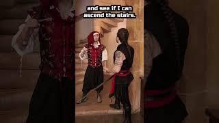 How is Fighting in a Castle Staircase? #sword #history #castle