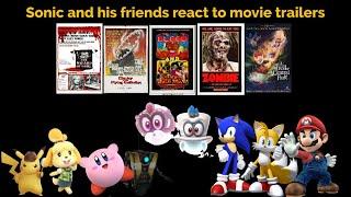 Sonic and his friends react to movie trailers