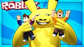 Roblox Adventures - ESCAPE A GIANT EVIL PIKACHU! (A Very Hungry Pikachu)