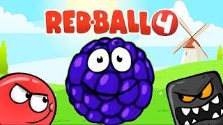 RED BALL 4 КРАСНЫЙ ШАРИК Часть 4 БИТВА ЗА ЛУНУ  прохождение ВИДЕО игры games