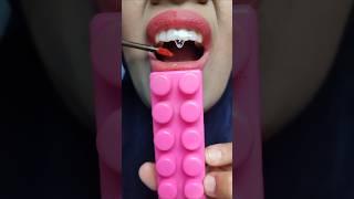 Pink Block Lip Tint Becomes Candy! Satisfying ASMR Transformation #short #shorts 1004