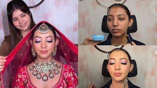 OILY SKIN BRIDAL MAKEUP TUTORIAL || FULL COVERAGE ACNE MAKEUP