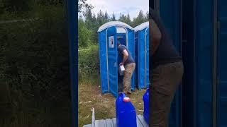 2 toilets for camp. Amy and Jim making it happen! #entrepreneur #camping #lake #far