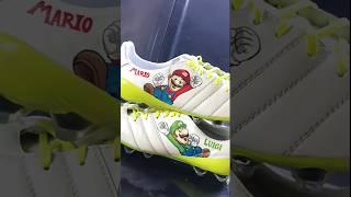 Mario & Luigi Custom Soccer Boots #art #painting #supermario #luigi #cartoon #soccer #mariobros