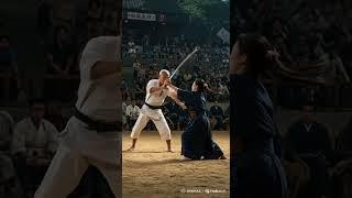 The 120-Year-Old Karate Master vs. Kendo Girl | 1950s Japan Fight